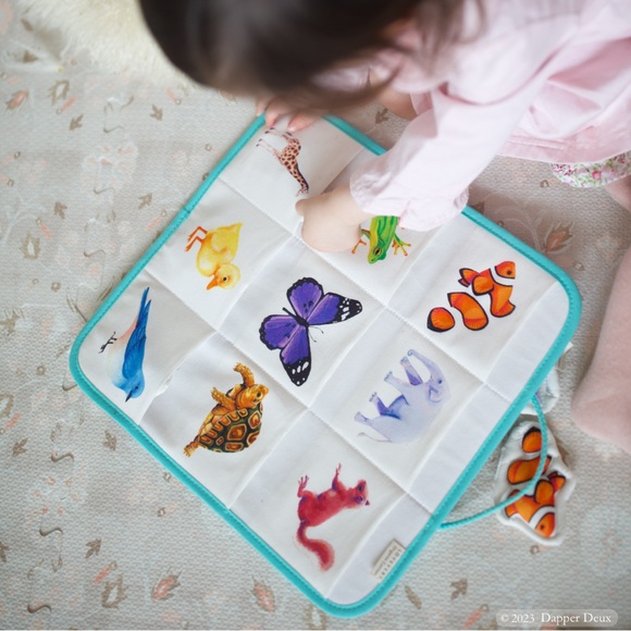 Lovevery Other - Lovevery | Quilted Critter Pockets fromThe Realist Play Kit months 19, 20, 21